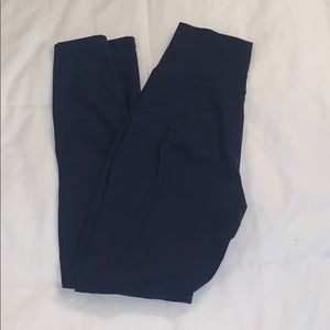 alphalete surface pocket leggings navy